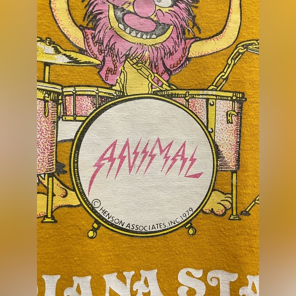 ❌SOLD❌ Vintage 70s Champion Muppets Animal Indiana State T Shirt - Picture 3 of 5
